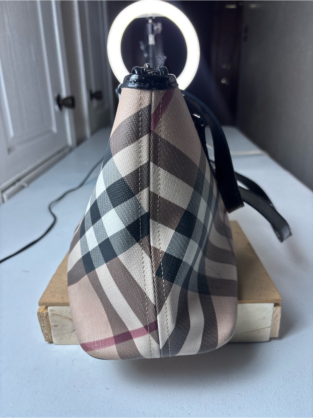 Burberry Tote Bag Nova Check Shoulder Beige - Picture 7 of 14